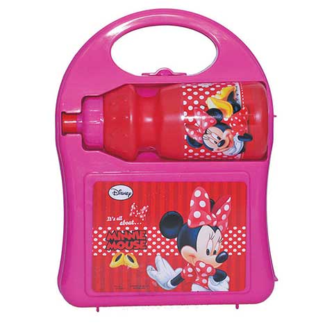 Minnie Mouse Hard Case Lunch box-Sport Bottle Set £4.99